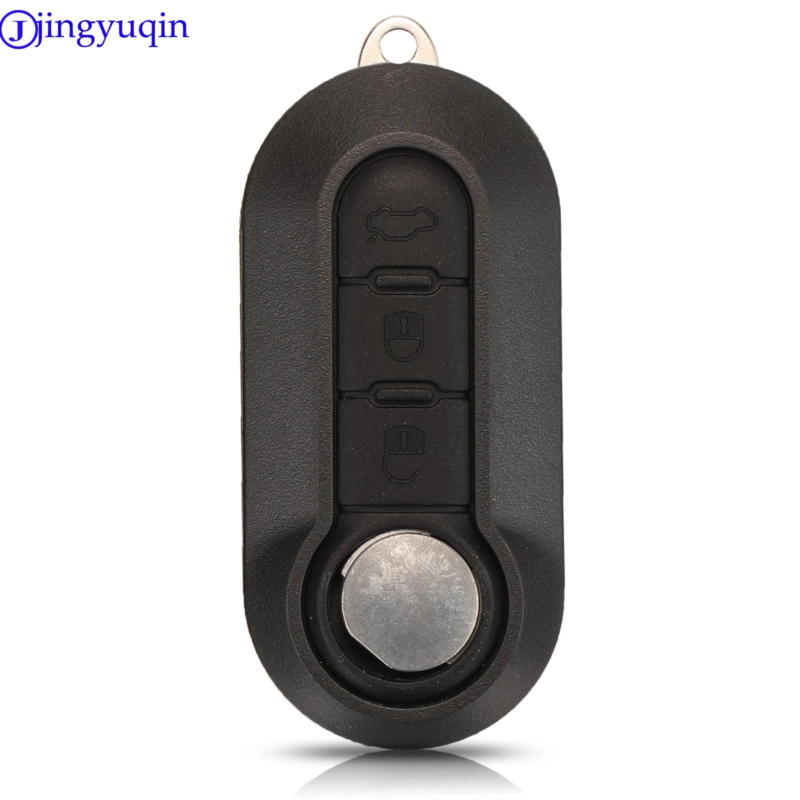Jingyuqin – coque pour clé télécommande, pour Fiat 500 Panda Punto Bravo Doblo Peugeot Boxer citroën