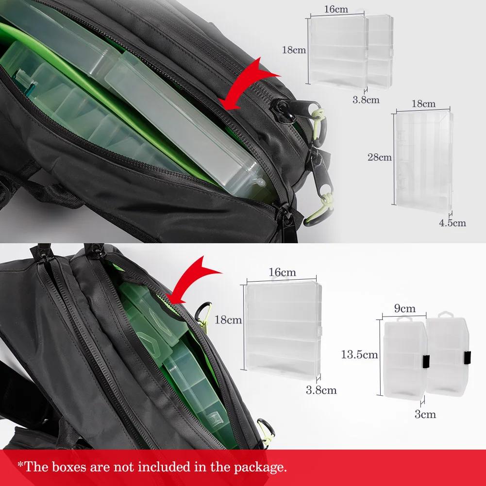 NOEBY – sac de pêche en Nylon imperméable, sac de pêche multifonction résistant à l'usure, sac de ma
