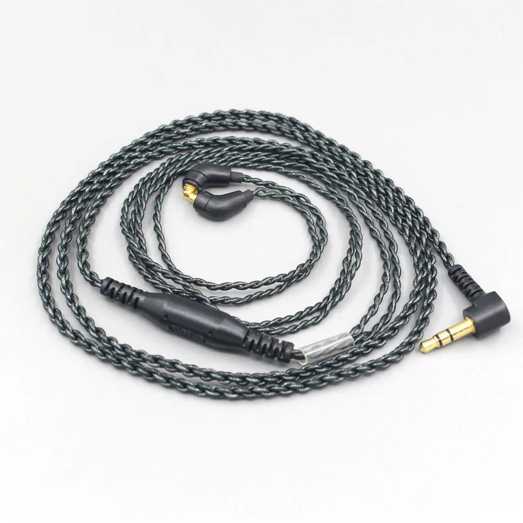 Câble d'écouteurs à feuille d'argent équilibré, 45ohm, 3.5mm 2.5mm 4.4mm, pour ER4SR ER4XR ER3XR ER3