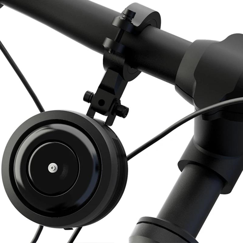Klaxon électrique avec alarme, super son pour scooter, VTT, vélo, chargement USB, sécurité antivol,