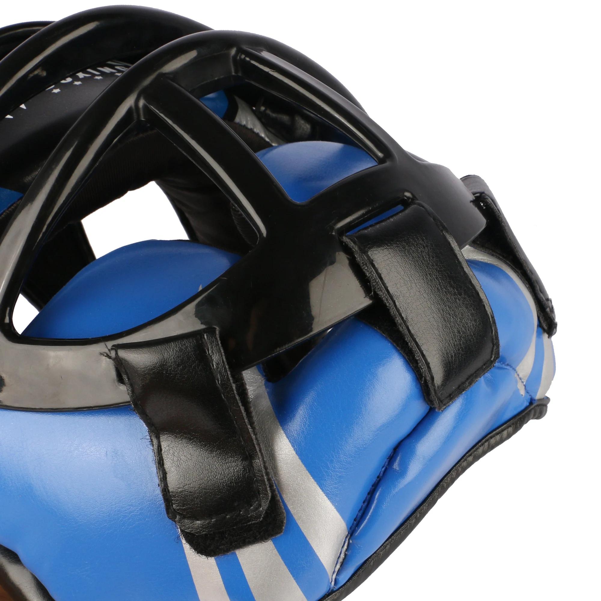 Casque de boxe en cuir PU entièrement couvert pour adultes et enfants, casque de compétition profess