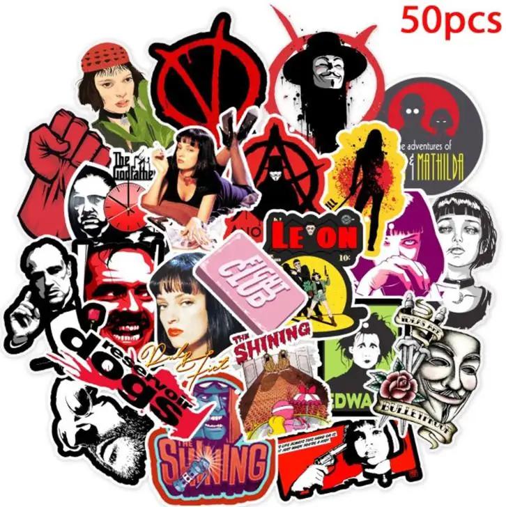 10/30/50pcs Film Classique tue Bill Graffiti Cool Casque Autocollants Étanche Skateboard Valise De V