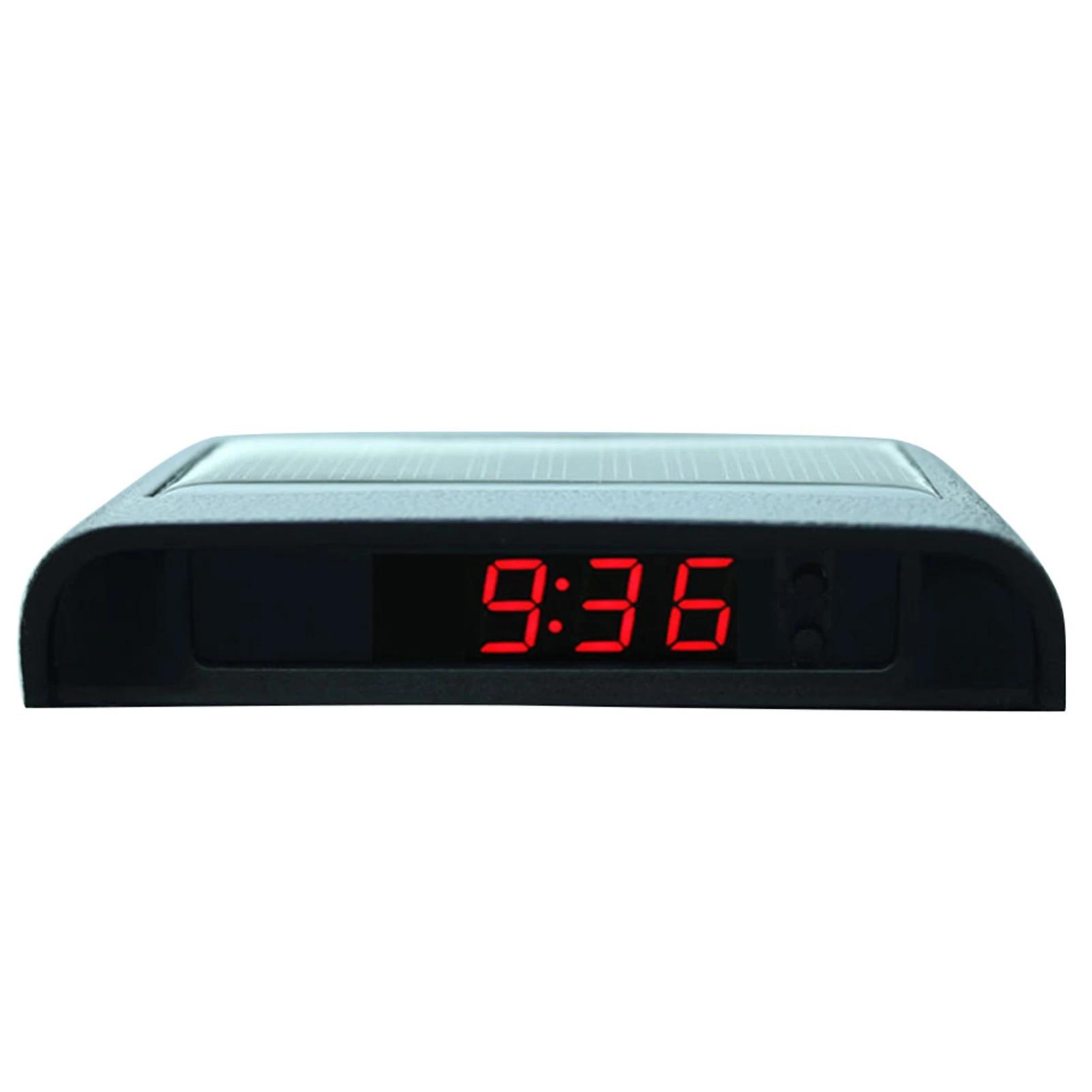 Horloge Numérique Interne de Voiture avec Batterie spatirée, Accessoire de Décoration Solaire, 6224