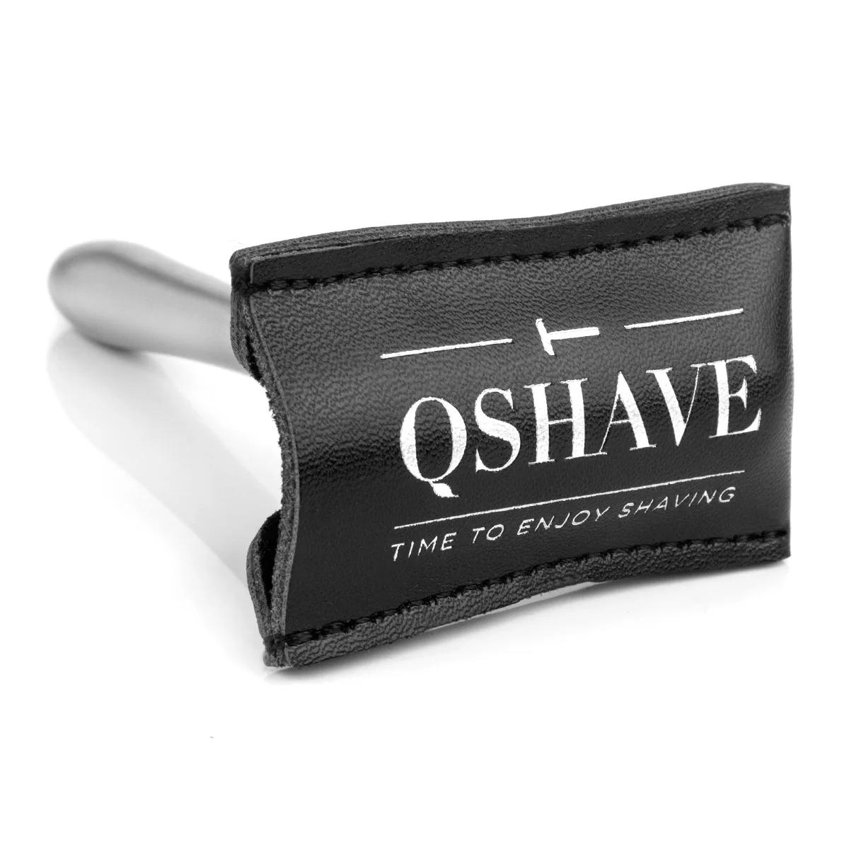 QShave Rasoir de sécurité réglable avec couvercle magnétique 1 rasoir 1 étui de protection et 5 lame
