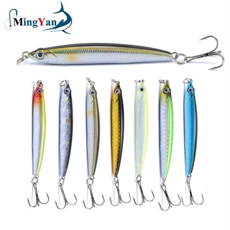 1 pièces haute qualité Thrill bâton leurre de pêche 7 cm 10g crayon coulant longue coulée alose vair