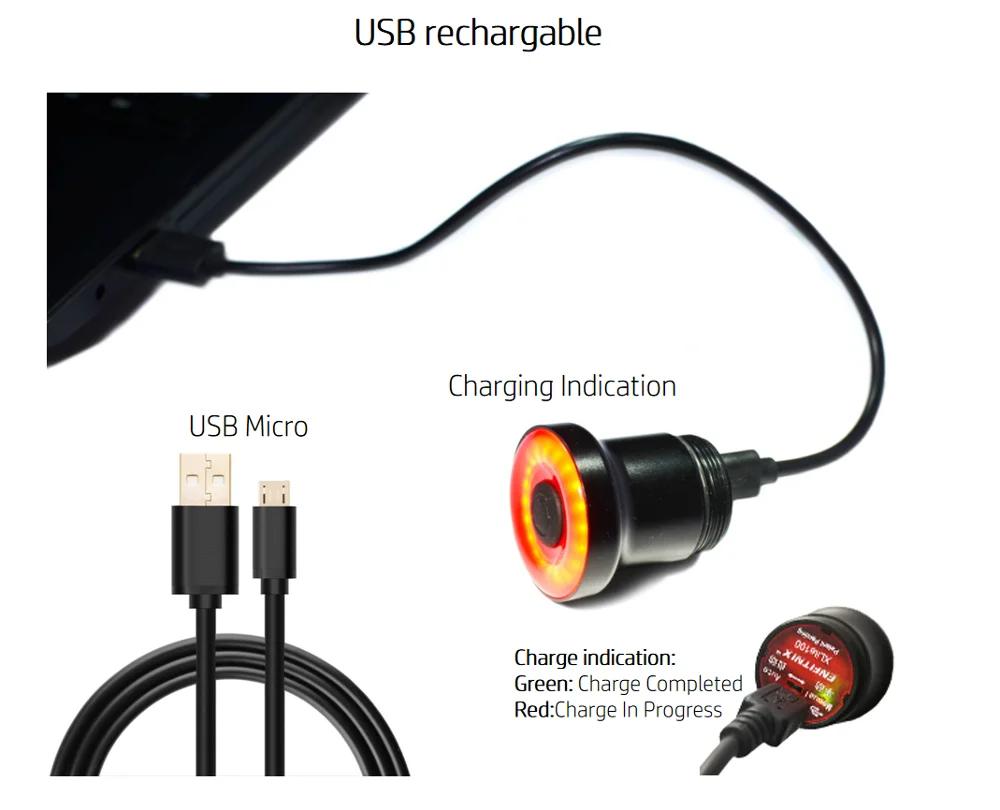 Skateboard Xlite100 lumière d'avertissement LED lumières étanche USB Rechargeable lampe d'avertissem