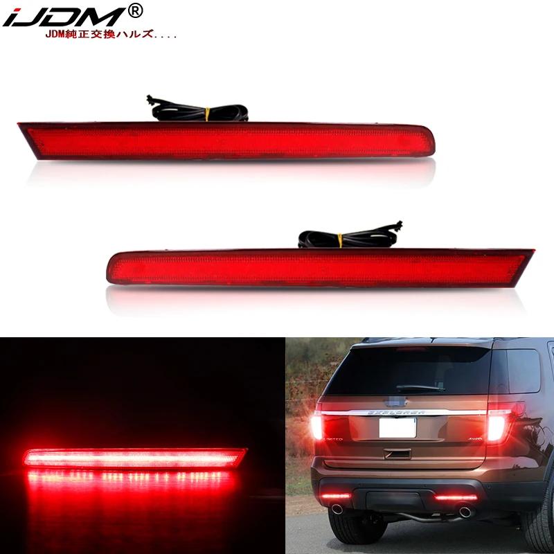 IJDM – feux antibrouillard arrière pour voiture, rouge, 12V, réflecteur pour pare-choc, Ford Explore