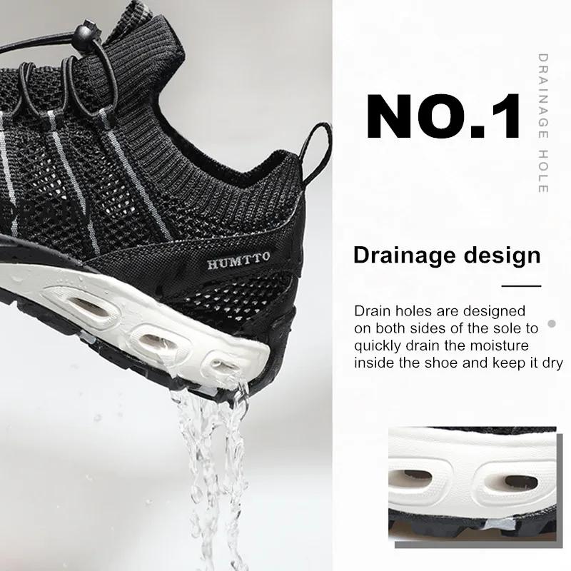 Chaussures de randonnée respirantes HUMTTO pour hommes - Nouvelle collection été - Randonnée, escalade, marche