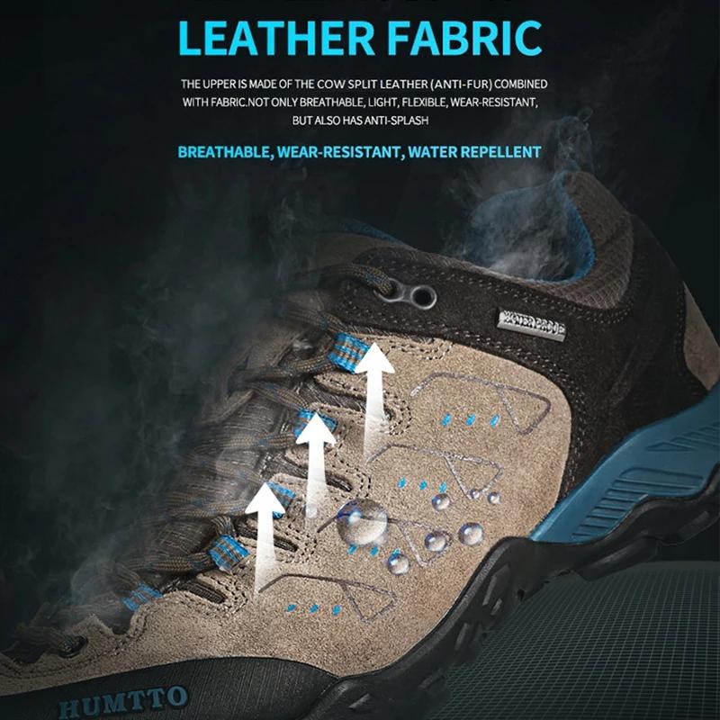 Chaussures randonnée imperméables hommes femmes cuir hiver escalade Trekking bottes sport 2021
