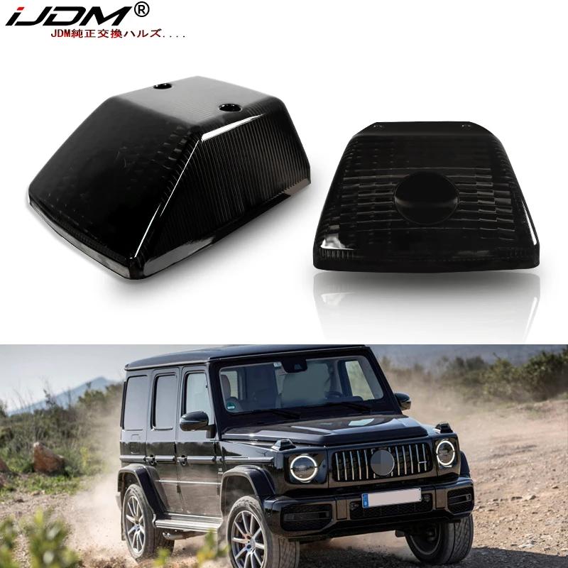 IJDM – lentilles de clignotant avant noir brillant, pour Mercedes W463 classe G G500 G550 G55 G63 G6