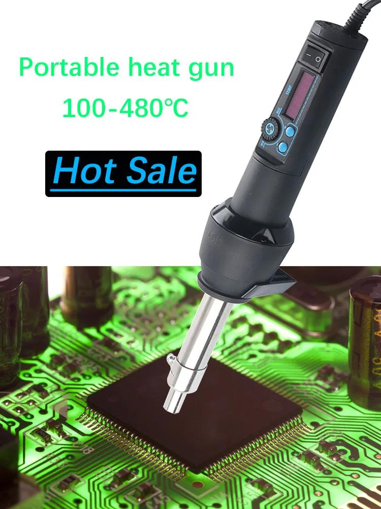 Station de dessoudage de pistolet à air chaud électronique réglable LCD rapide 650W IC SMD BGA + bus