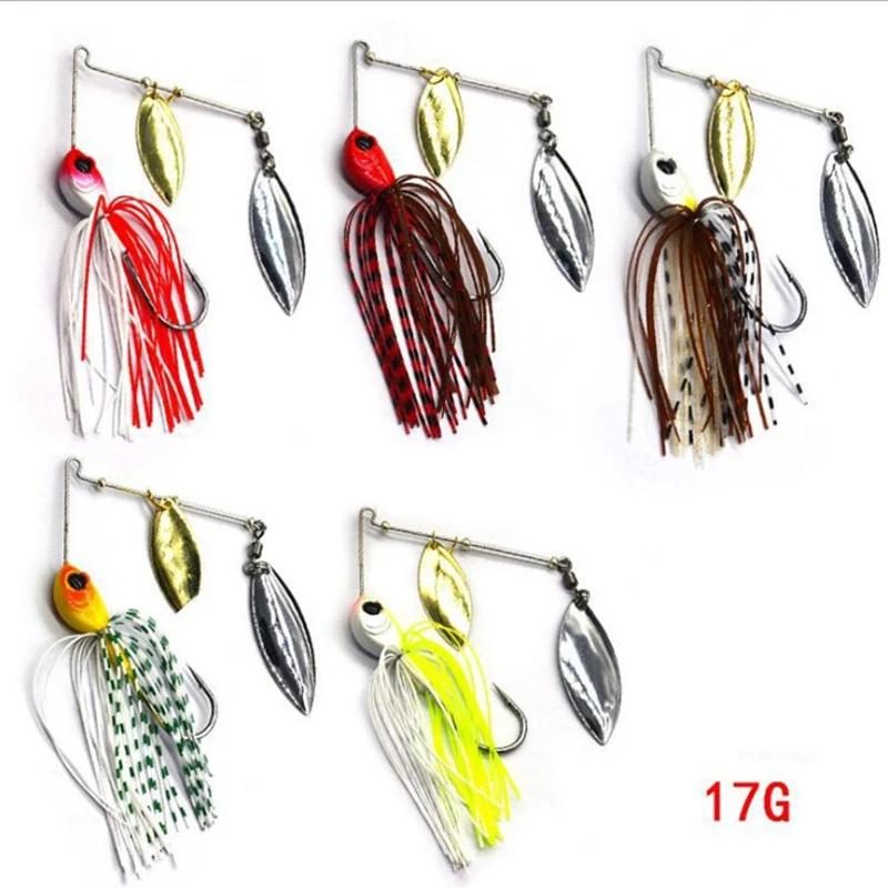 1 pièces leurre de pêche 12/17g Wobblers leurres Spinners cuillère appât pour brochet pêche attirail