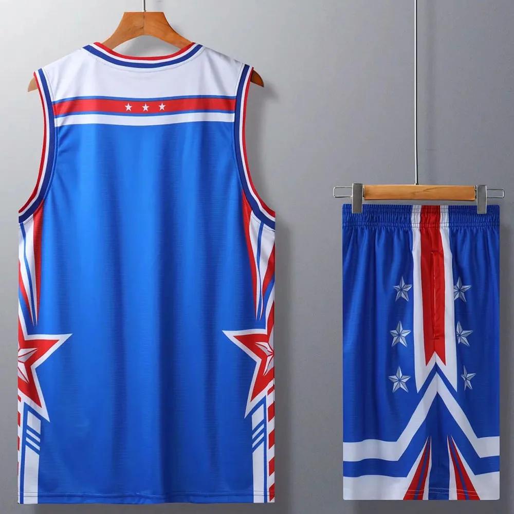Maillots de basket-ball respirants à séchage rapide pour garçons, chemises de sport et shorts athlét