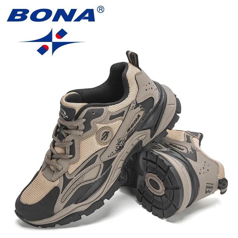 BONA – chaussures de course antidérapantes pour hommes, baskets de Sport légères et décontractées, d