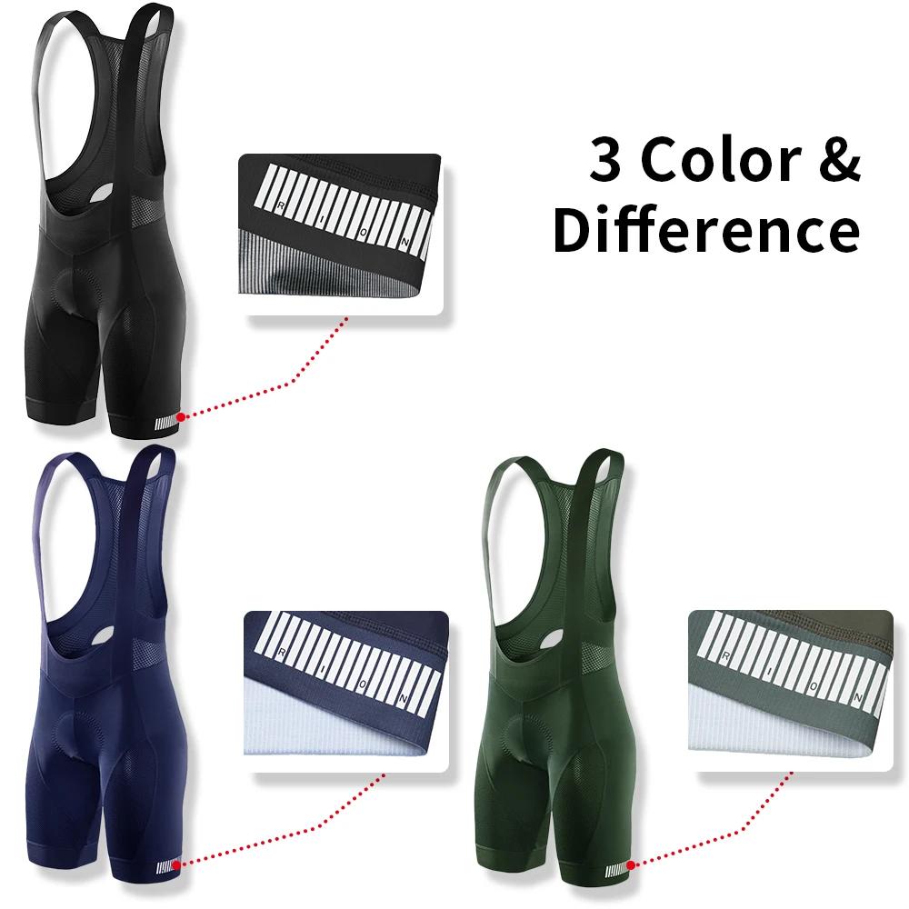 RION hommes cyclisme cuissard Bretelle collants vélo vélo vêtements pantalon Pad vtt Biker homme bre