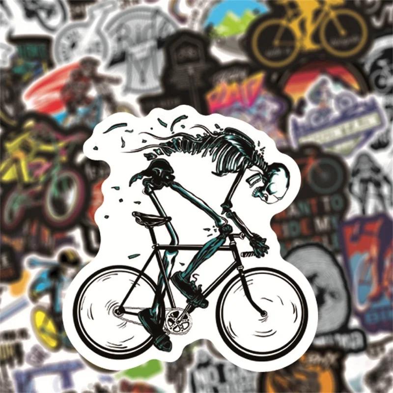 Autocollants de vélo de montagne imperméables, 50 pièces, pour l'extérieur, vtt, Cool pour bricolage