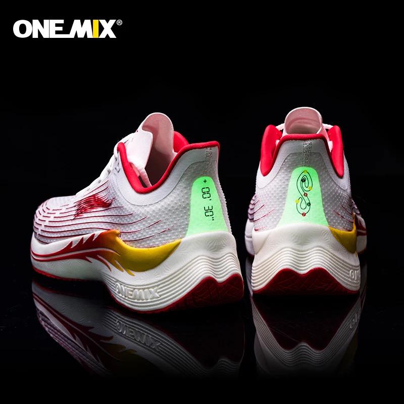 Chaussures de course respirantes ONEMIX pour hommes - Baskets sport décontractées souples antidérapantes