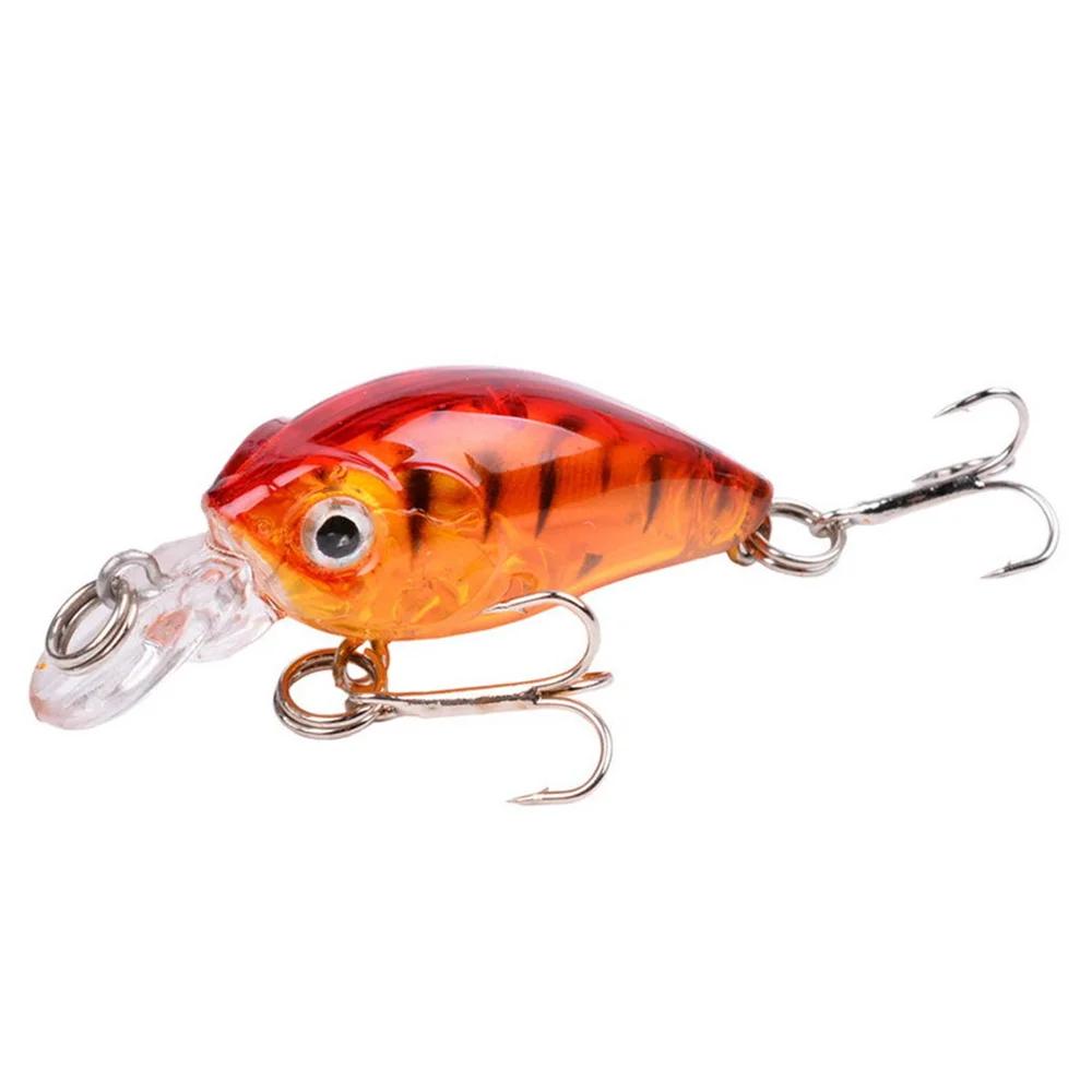1 pièces 3.5g 4.5cm eau supérieure Mini manivelle bionique appât dur vairon Wobbler leurre de pêche