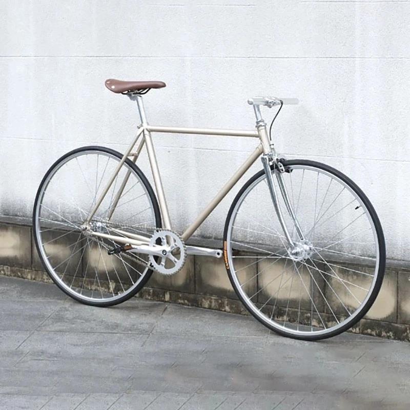 Pédalier de vélo Vintage à vitesse unique, engrenage fixe, argent, roue dentée de vélo de route, 170