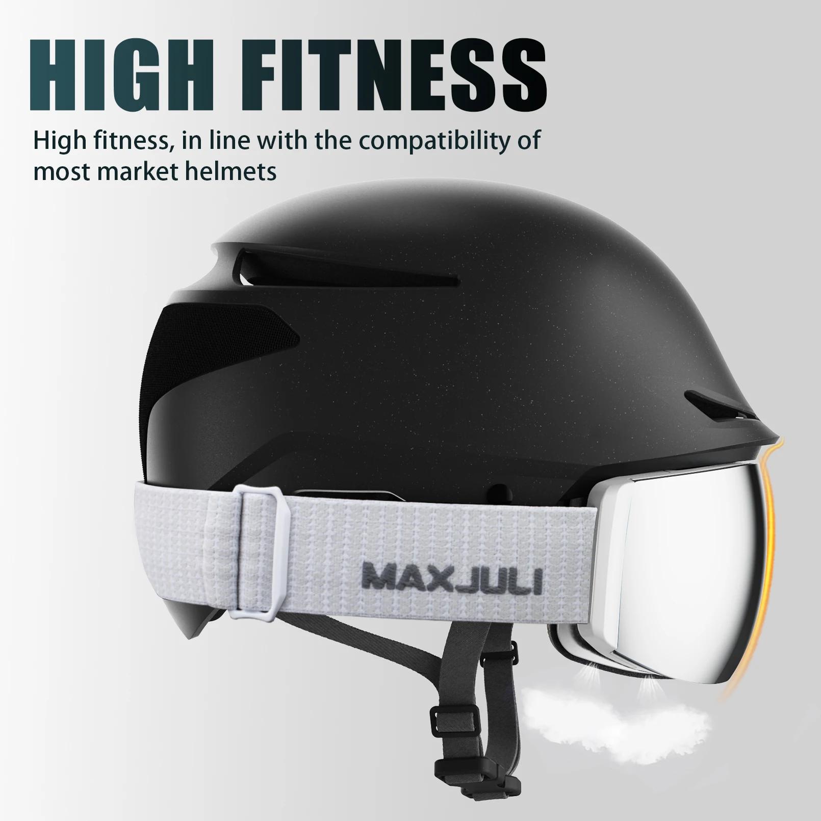 JULI lunettes de Ski magnétiques professionnelles Double couche lentille Anti-buée UV400 grand masqu