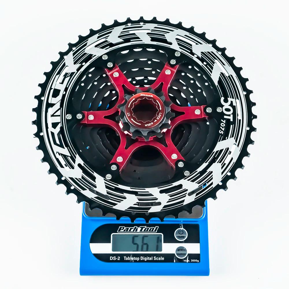 Cassette VTT légère Alpha 11s ZRACE 11-46T 50T 52T noir - Roue libre 11 vitesses vélo montagne