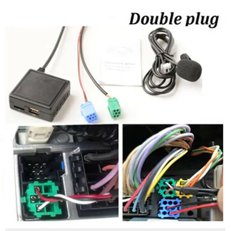 Adaptateur audio Bluetooth pour autoradio, câble AUX, microphone mains libres, fonction d'entrée aud