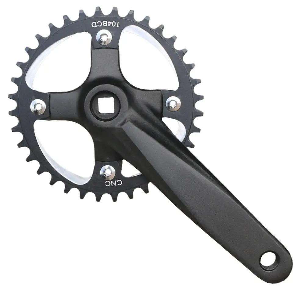 104BCD – pignon de manivelle de vélo, 152/165/170mm, pour vtt, trou carré, 30T 32T 34T 36T 38T, plat