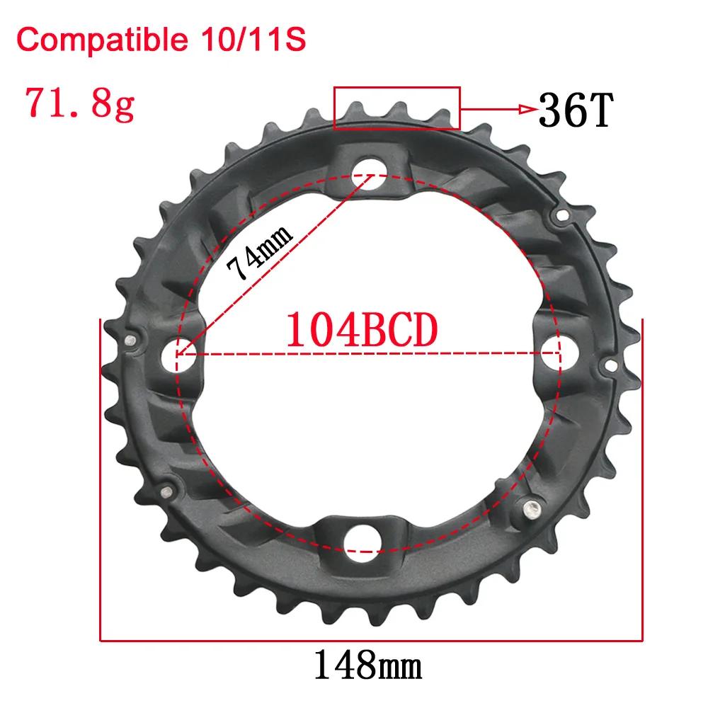 64BCD 104BCD vtt plateau de vélo Double roue à chaîne 22T 24T 26T 28T 36T 38T pignons VTT pédalier p
