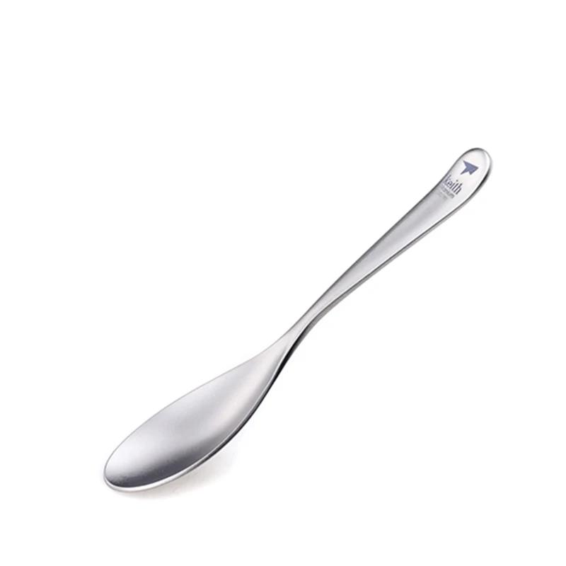 Keith – cuillère à café pour bébé, ustensiles d'alimentation en titane, apprentissage des enfants, h