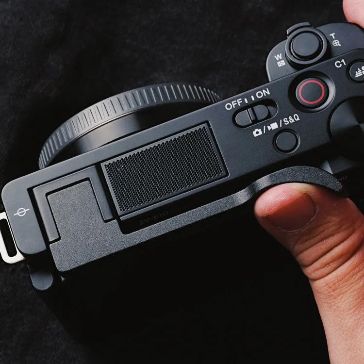 Métal Hot Shoe Thumb-Up Hotshoe Thumb Up Grip Pour SONY ZVE10 zve-10 ZV-E10 Caméra Main Grip Avec cu