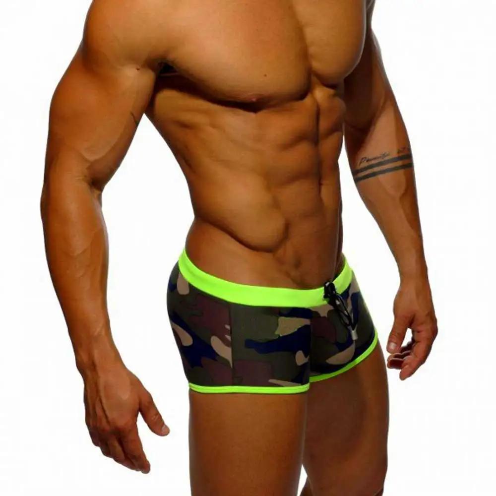 Maillot de bain homme camouflage push-up - Taille basse sexy pour sport plage et natation