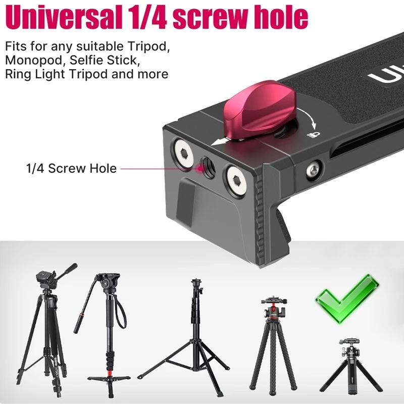 Ulanzi u-pad III – support de téléphone universel en métal pour tablette, pince Arca 1/4, vis de mon