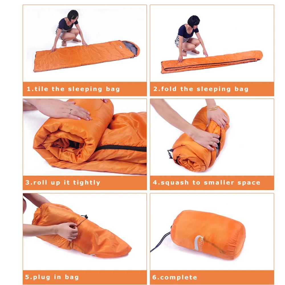 Desert & Fox-Sacs de couchage ultralégers pour adultes et enfants, 1kg, portable, 3 saisons, randonn