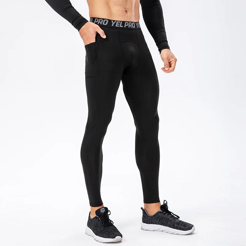 Pantalons de Compression pour hommes, collants de sport d'automne et d'hiver, de Fitness, de course,