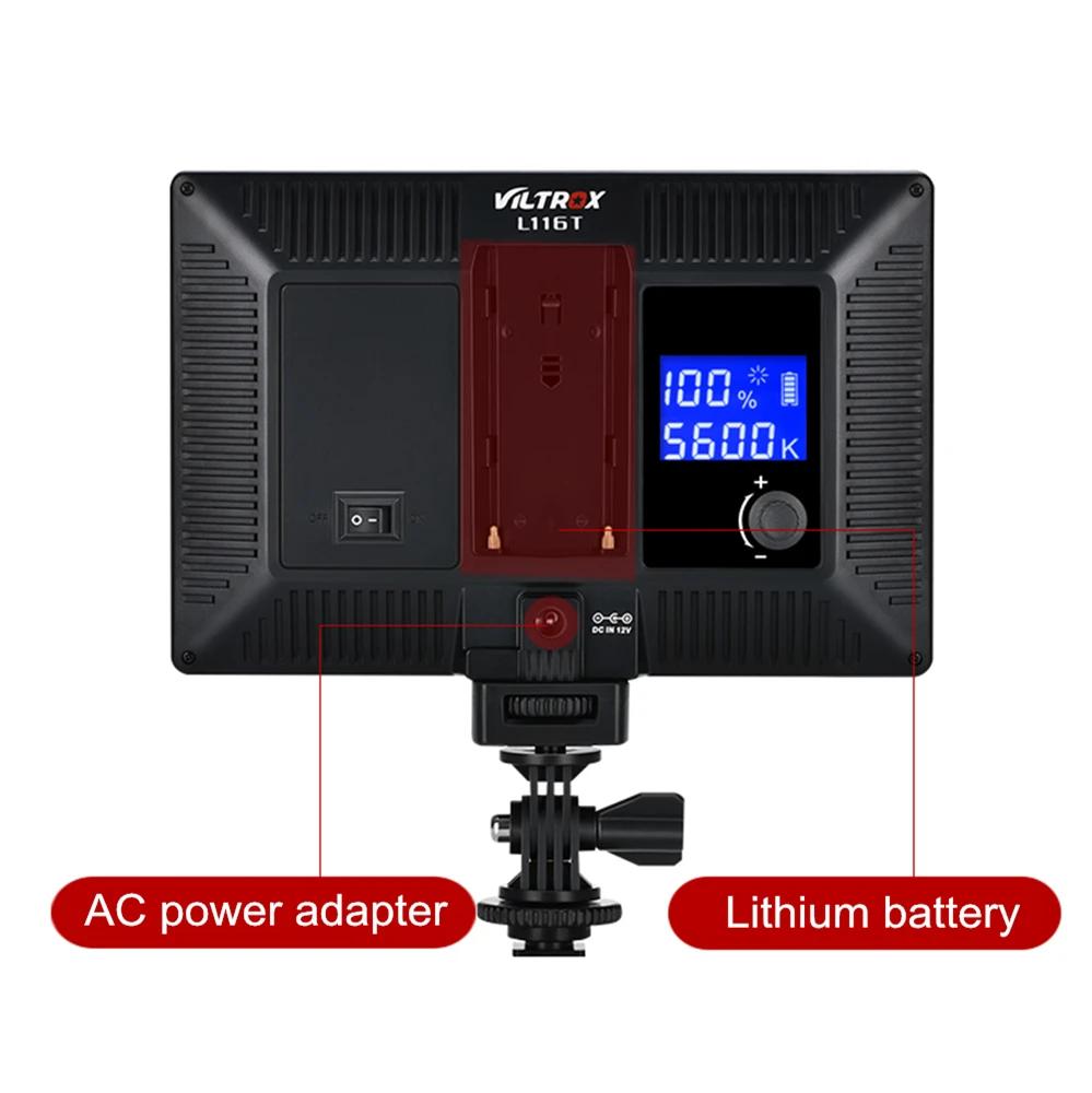 Viltrox – lampe vidéo LED L116T, écran LCD bicolore Ultra-mince, panneau d'éclairage de Studio à int