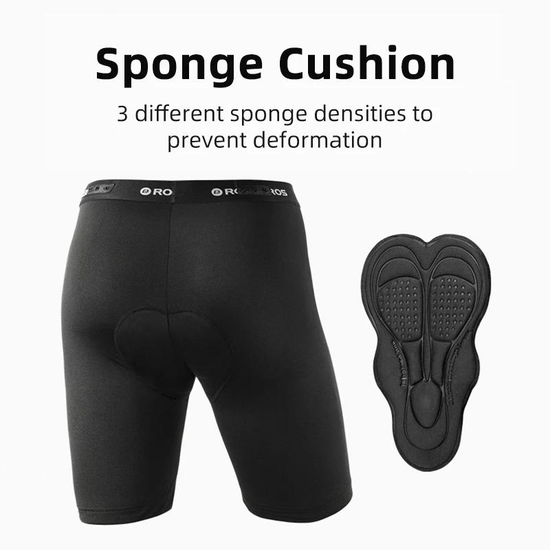 ROCKBROS – short de cyclisme pour homme, respirant, Double couche, séchage rapide, pour vtt, vélo de