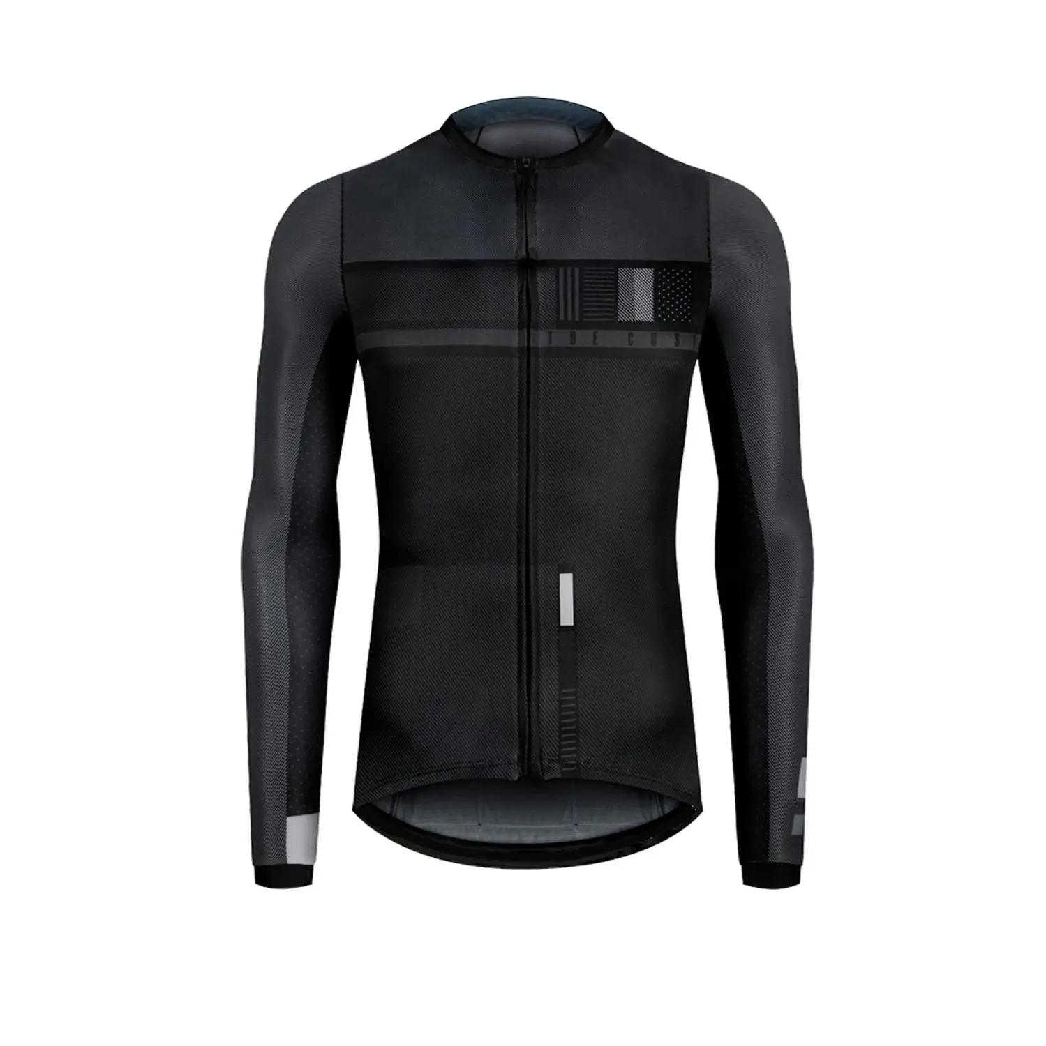 Maillot de cyclisme à manches longues pour hommes et femmes, coupe couvertes, tissu léger, protectio