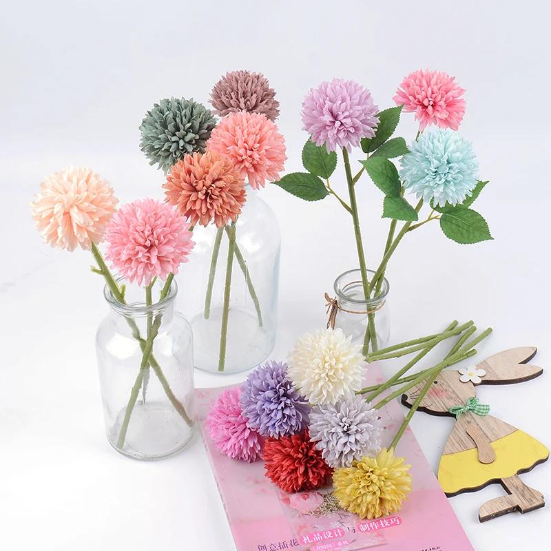 Bouquet de Fleurs Artificielles Hortensia, pour Décoration de Maison, Chambre à Coucher, Mariage, Va