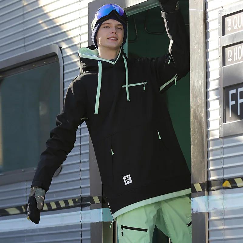 RUN05.RIVER-Sweat à capuche de snowboard pour homme, sports de plein air, veste de ski, haute qualit