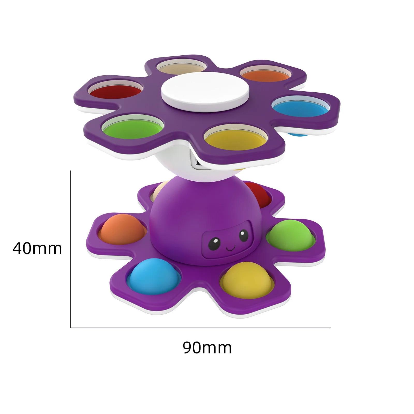 1 pièces nouveau Anti-Stress Push Bubble Fidget Spinner visage-Changing jouet sensoriel pousser pope