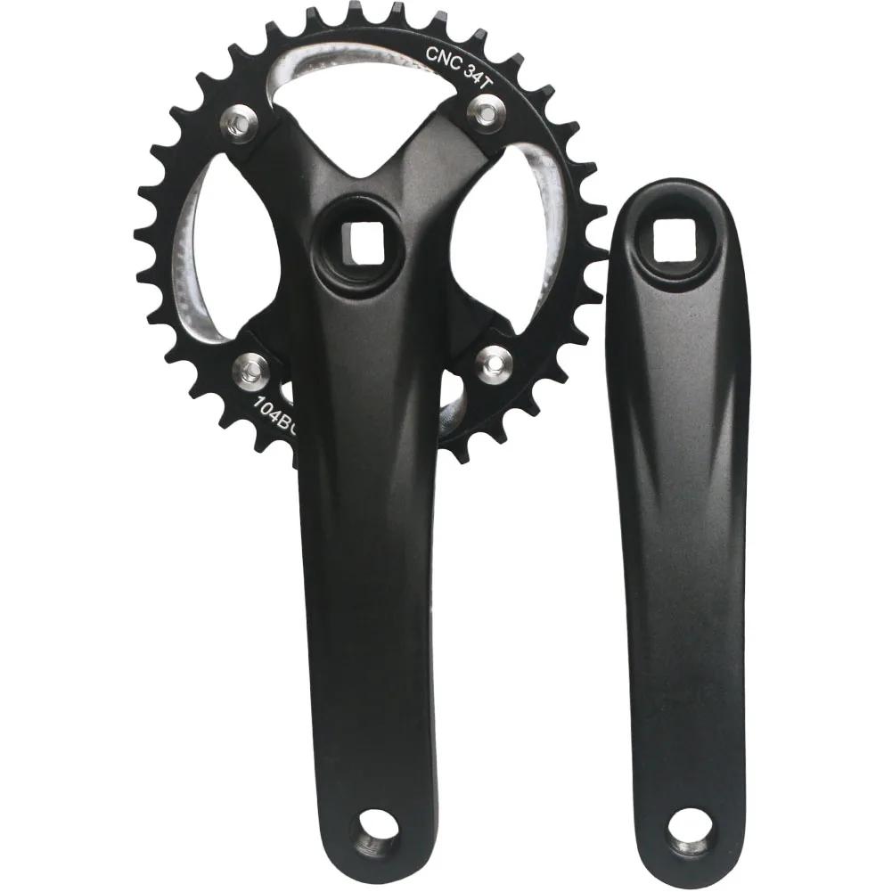 Manivelle VTT 170mm 104BCD 64BCD - Plateau 30T à 42T pour vélo 8 à 11 vitesses chaîne carré conique