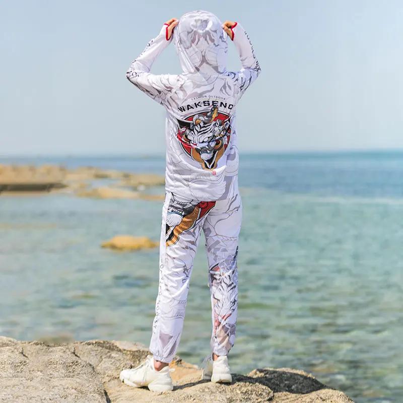 DIAOLIAN-Combinaisons de pêche anti-UV UPF50 +, protection solaire, maillot à séchage rapide, respir
