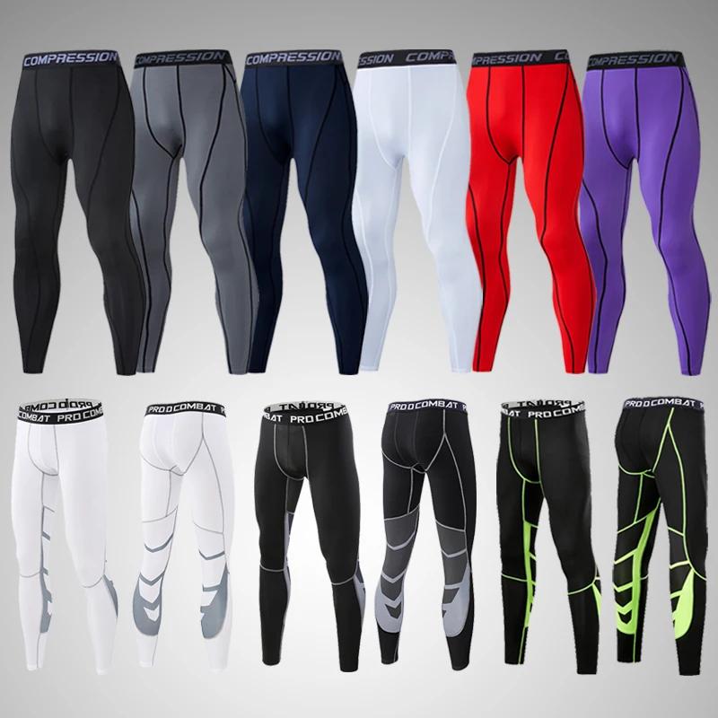 Pantalon de compression élastique pour homme, legging collant, pantalon de survêtement, cyclisme, co