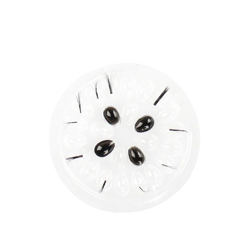 Palette de colle jetable pour extensions de cils, 100 pièces, tampons de colle, support en plastique