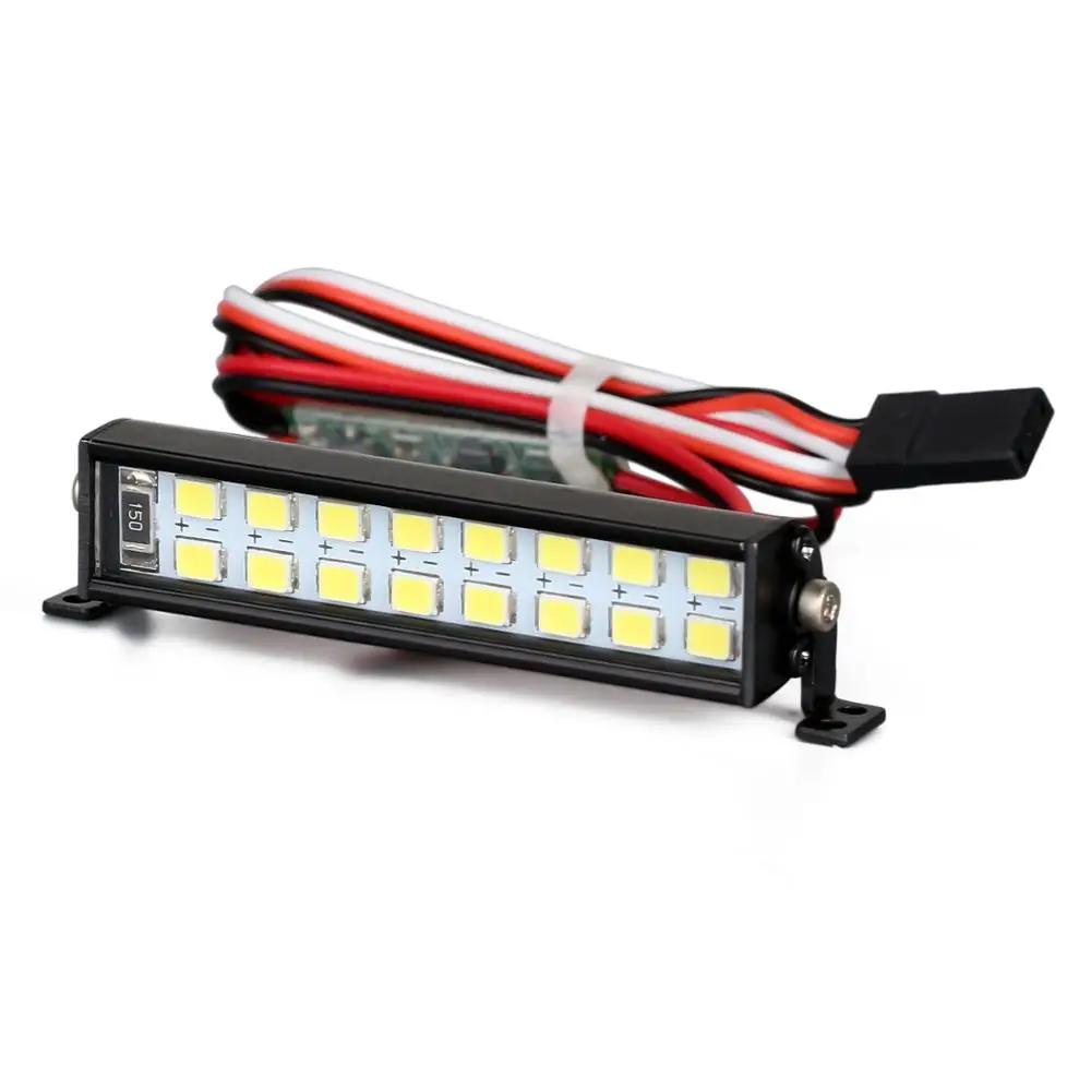 INJORA barre lumineuse 17/52/102/147mm pour voiture sur chenilles 1/10 RC Axial SCX10 90046 TRX-4 TA