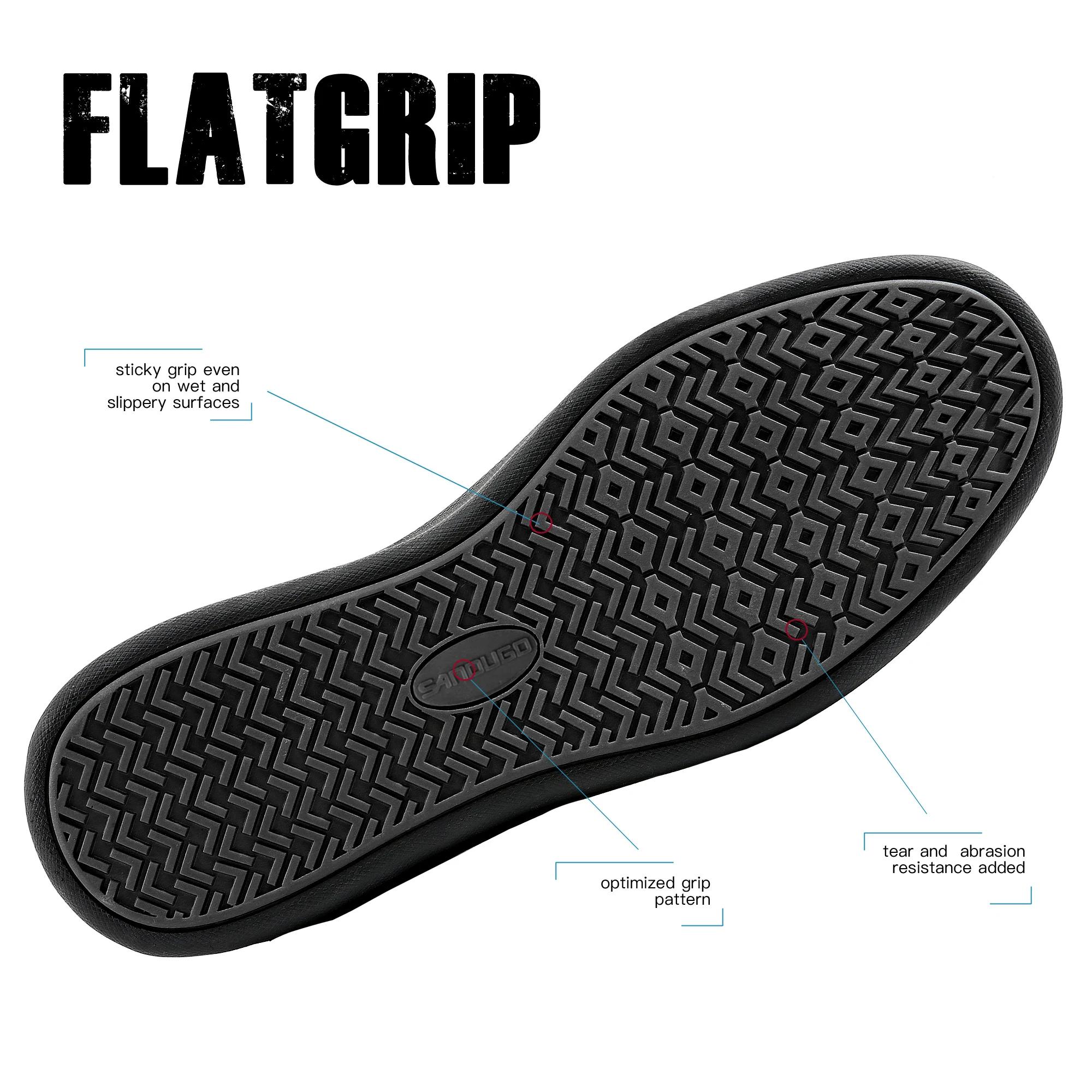 Chaussures vtt homme pour pédales plattes. Idéales pour le BMX, DH, enduro, free-ride