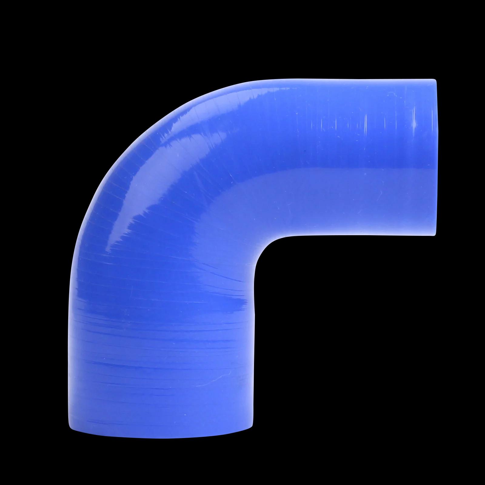 Tuyau en Silicone coude à 90 degrés 50mm 63mm 70mm 76mm 89mm 102mm noir bleu Intercooler tuyau d'adm