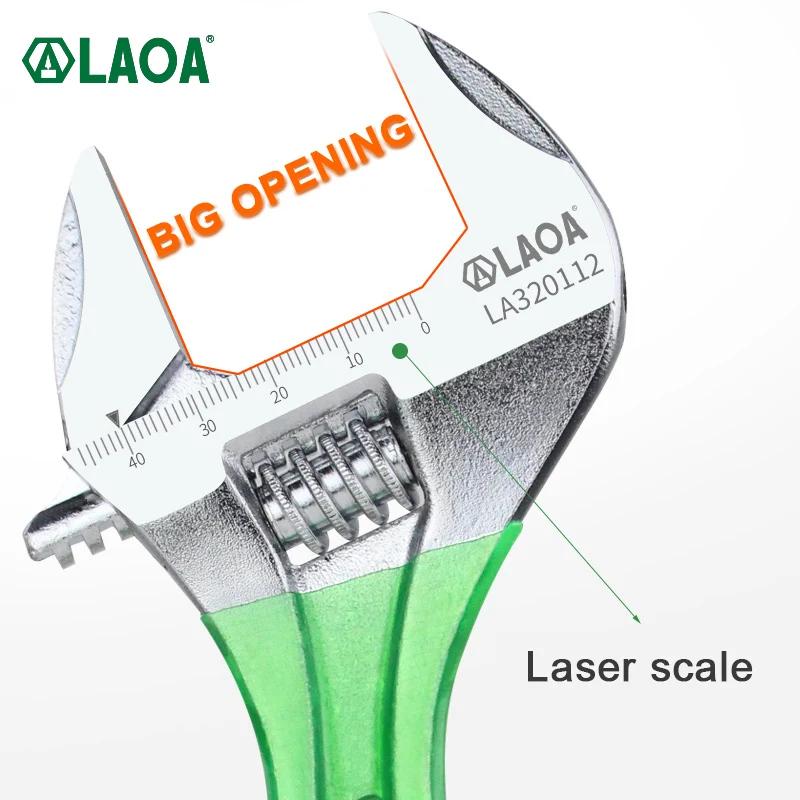 LAOA – clé à lumière réglable à grande ouverture, clé multifonctionnelle pour tuyau de salle de bain
