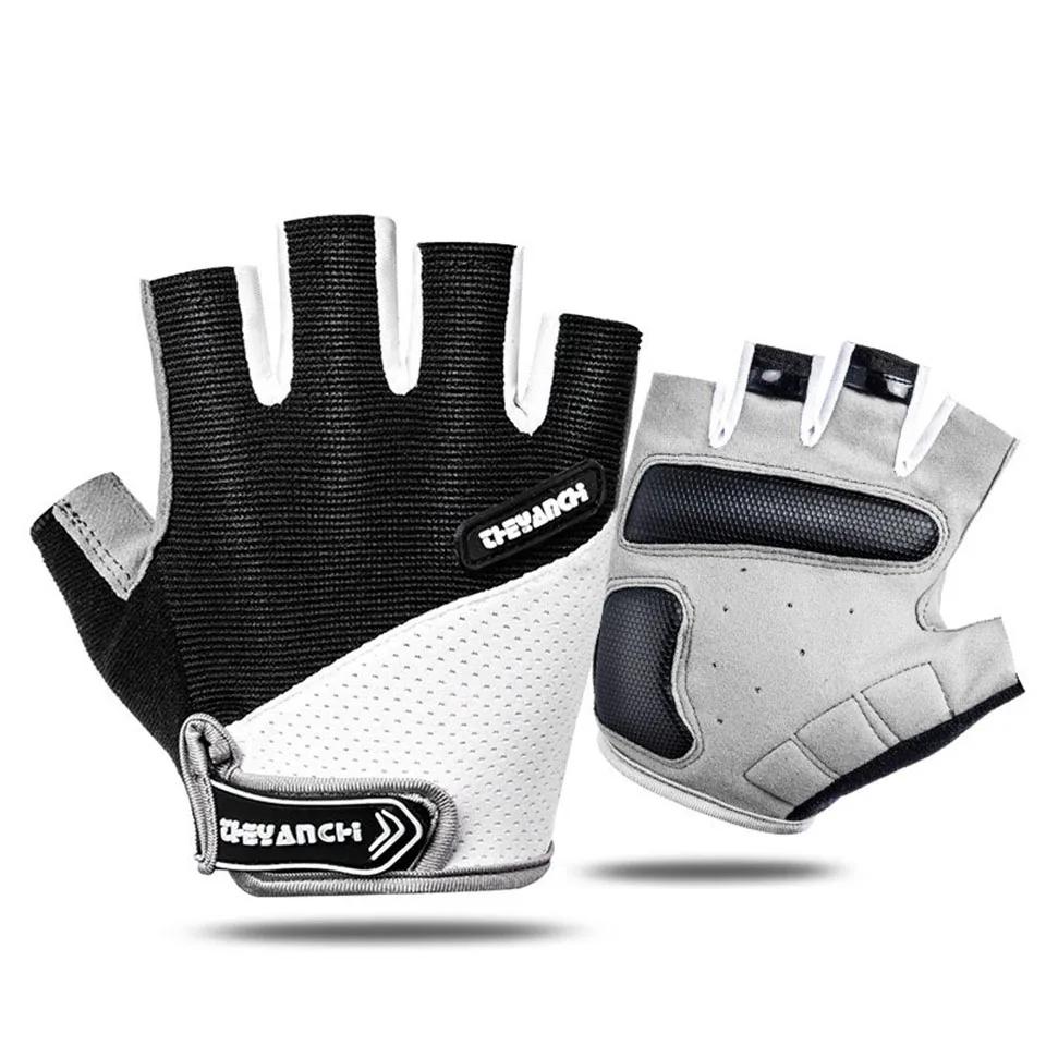 Gants de cyclisme respirants demi-doigts pour hommes et femmes, gants de vélo coordonnants, gants de