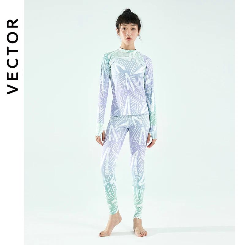 Ensemble thermique femme Vector microfibre polaire - Sous-vêtements hiver ultra doux séchage rapide